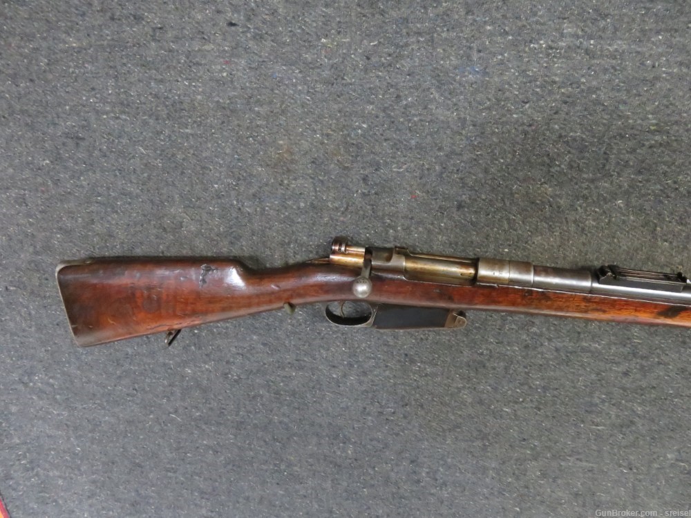 ANTIQUE BELGIAN M1889 MAUSER RIFLE-WWI GERMAN CAPTURED & CONVERTED TO 8MM-img-1