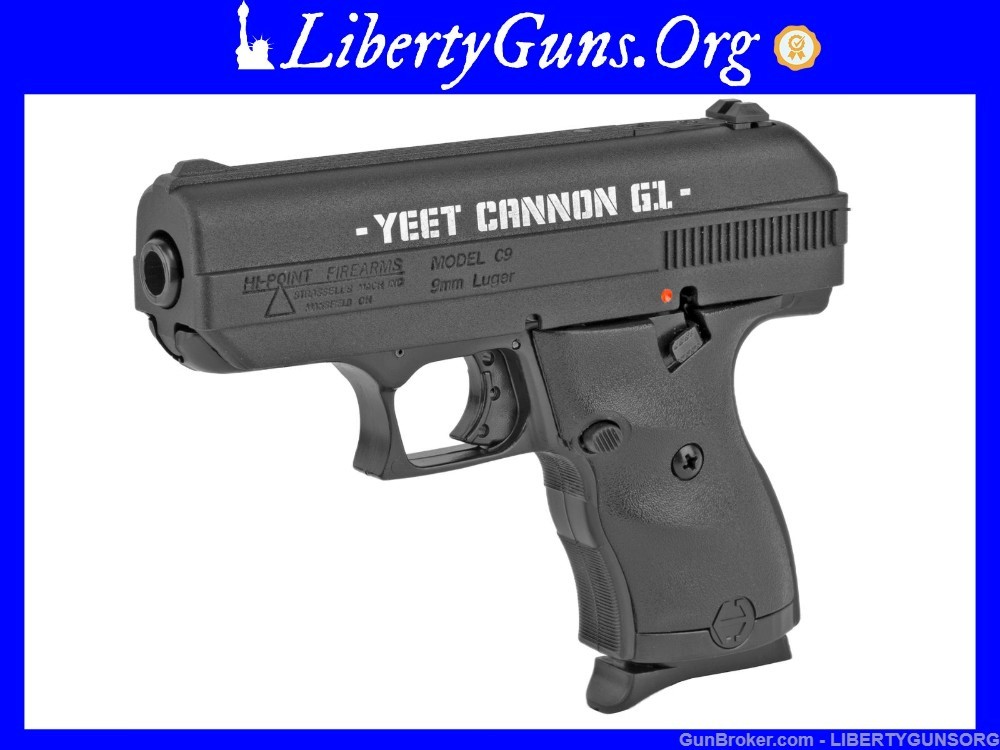 Hi-Point C9 Yeet Cannon G1 9mm Blk 3.5"-img-0