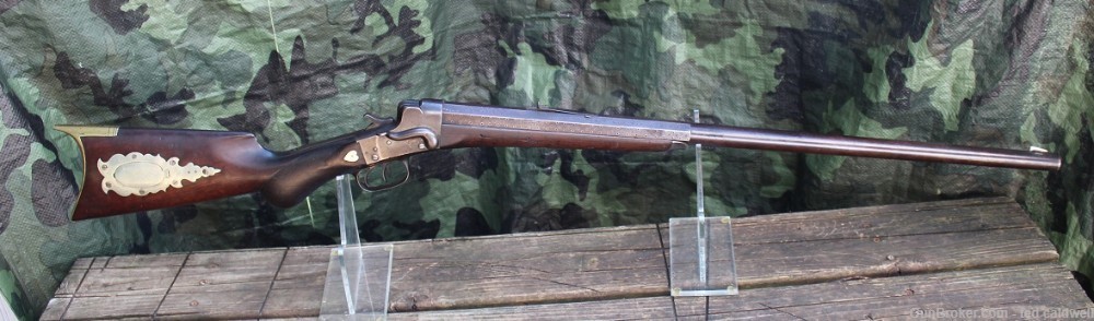 Highly Custom Remington Hepburn Rifle in 40-70 Caliber!!  -img-0