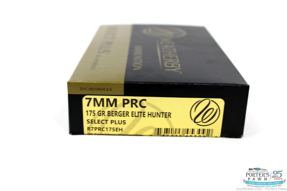 Weatherby Select Plus 7mm PRC 175gr Berger Elite Hunter-20 Rounds-img-0