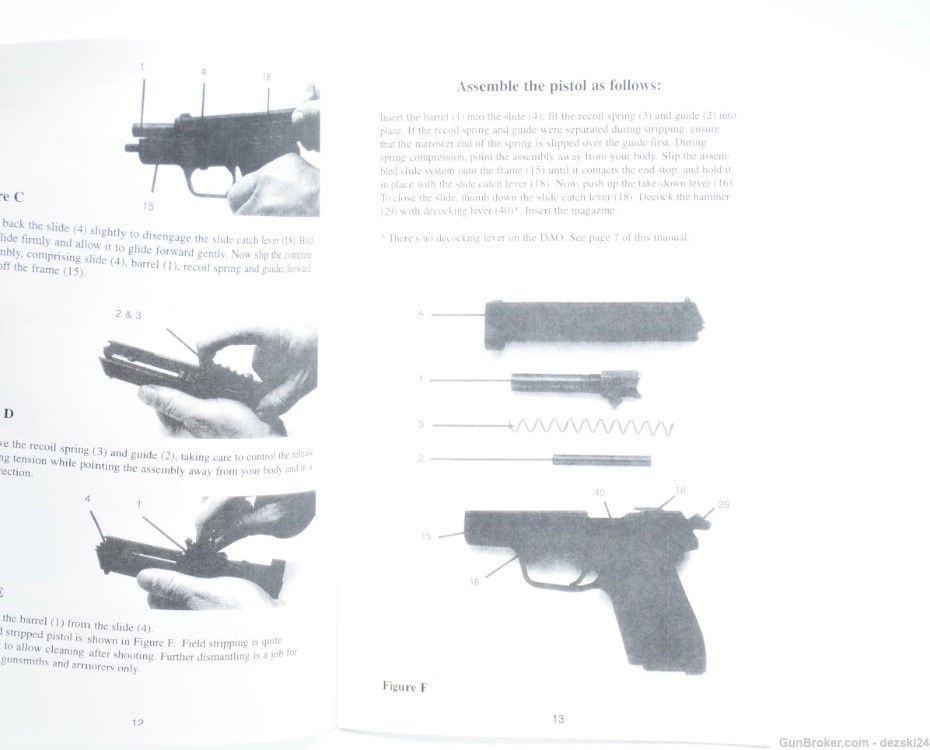 SIG ARMS SIG SAUER INSTRUCTION MANUAL/BOOKLET 220 225 226 228 229 239 245-img-3
