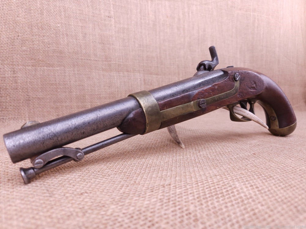 M1842 US H. Aston Percussion Single-Shot Pistol | MFG 1847 | Horse 1842-img-8