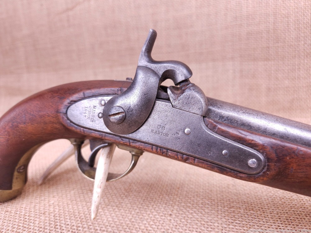 M1842 US H. Aston Percussion Single-Shot Pistol | MFG 1847 | Horse 1842-img-5