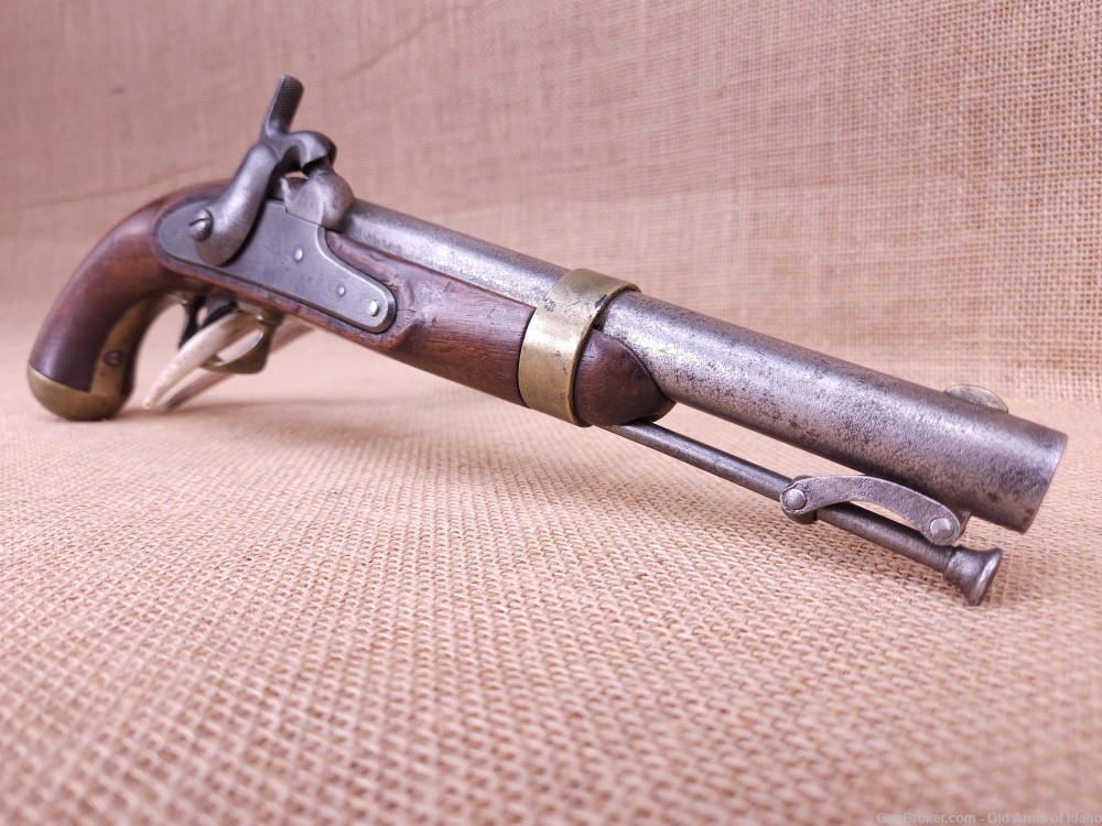 M1842 US H. Aston Percussion Single-Shot Pistol | MFG 1847 | Horse 1842-img-1