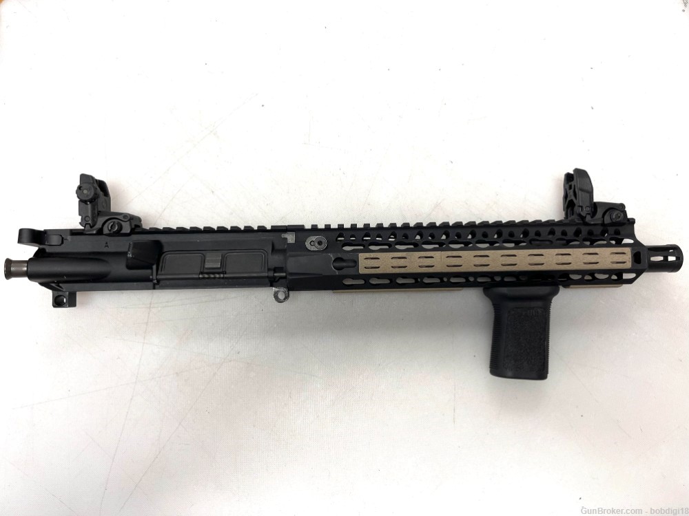 PSA BCM 10.5" Complete AR15 Upper Receiver 5.56 1/7 Magpul MBUS Sights-img-1