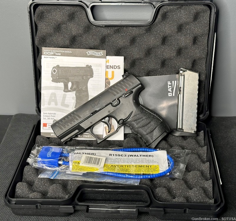 Walther CCP M2+ 9MM 3.54" SF Compact 2x8 Mags 5083500 EXCELLENT CONDITION-img-2