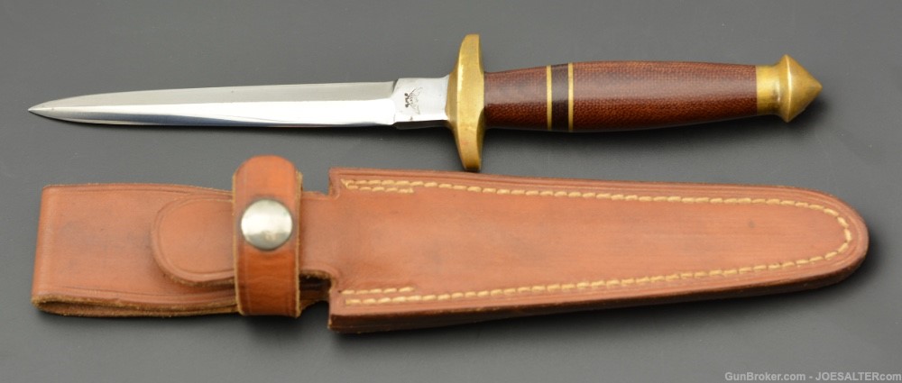 Scarce John Nelson Cooper Stiletto Knife and Sheath-img-0