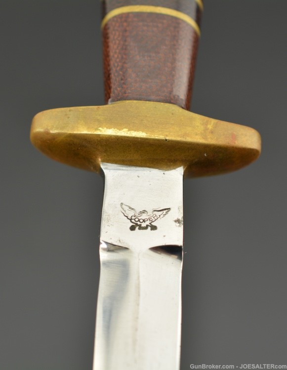 Scarce John Nelson Cooper Stiletto Knife and Sheath-img-2