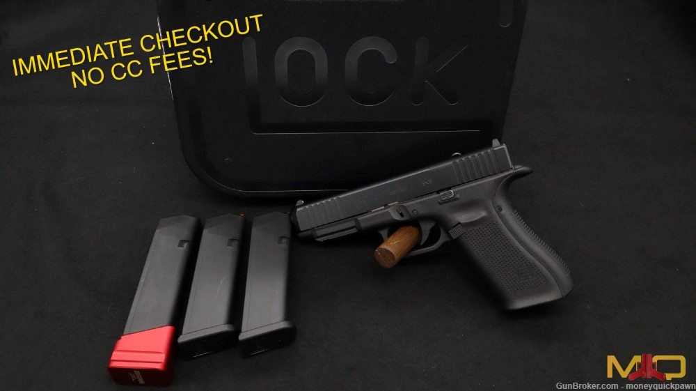 Glock G47 MOS 9mm Excellent Condition In Case W/ 3 Mags Penny Start!-img-0