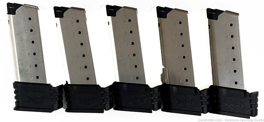 Springfield XDS (XDS50071) .45ACP 7Rd Extended Pistol Magazine - Qty. 5-img-0