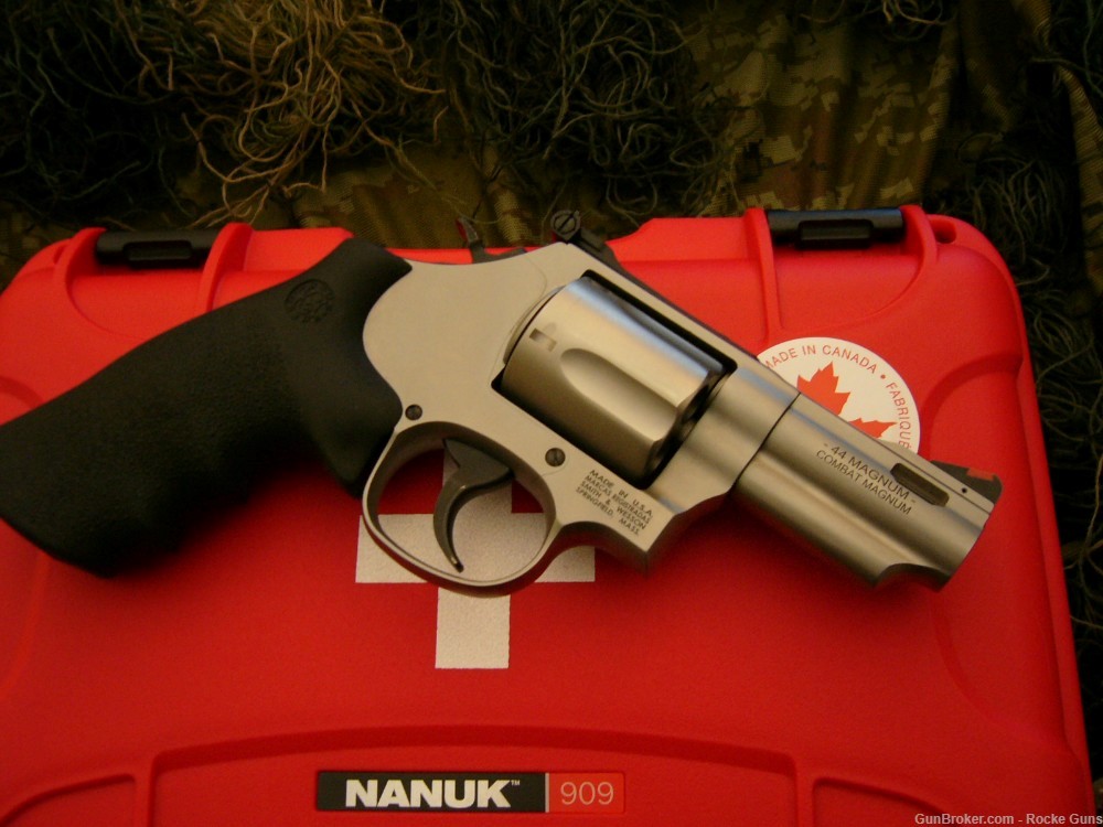 SMITH & WESSON COMBAT 69 MAGNAPORTED .44 MAG BEAR BACK UP KENAI + AMMO S&W -img-23