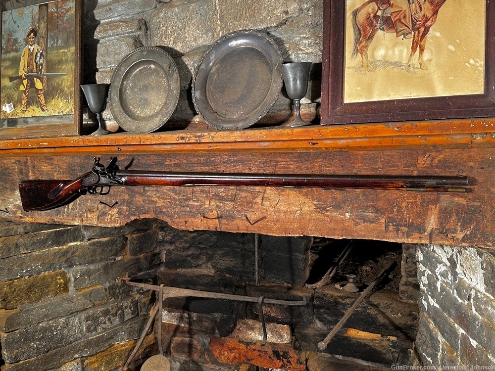 American Revolutionary War Colonial New England Club Butt Flintlock Musket-img-0