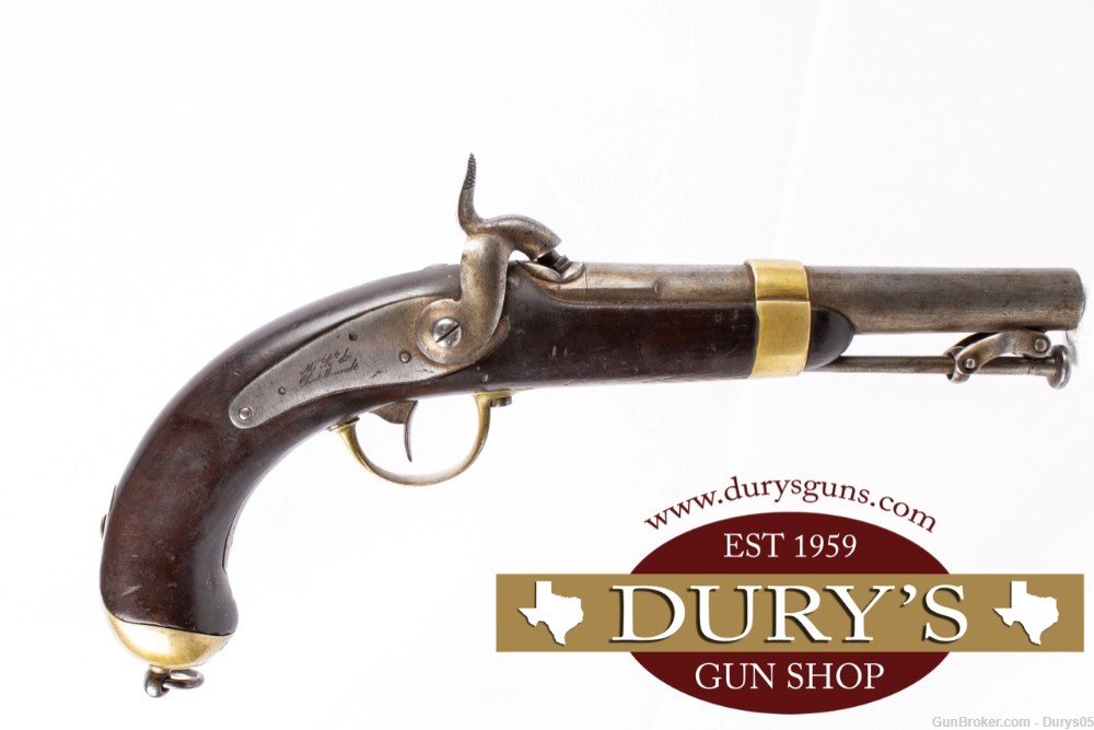 Chatellerault  1837 Navy Pistol 60CAL Muzzleloader Durys # 4-2-1151-img-0