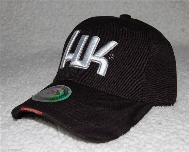 Heckler & Koch Black Whit Hat Cap Free Ship-img-1