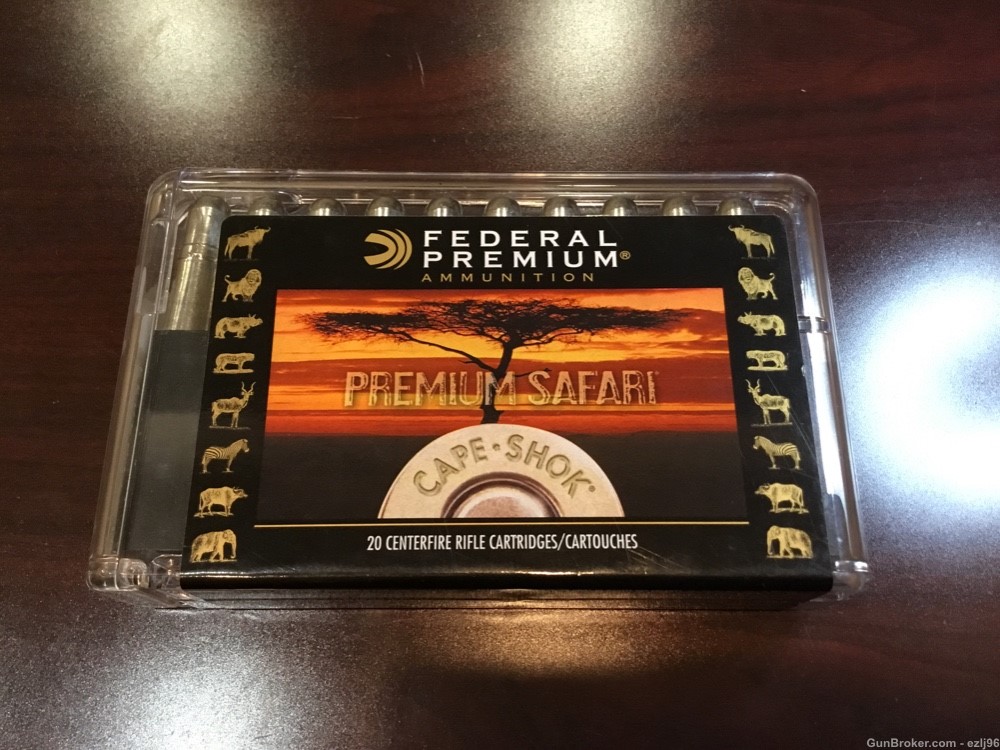 PENNY AUCTION FEDERAL PREMIUM 458 WIN MAGNUM 500 GR TROPHY BONDED BEAR CLAW-img-0