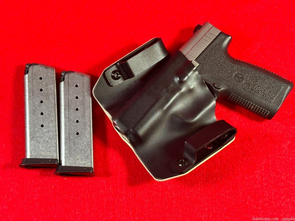 Kahr Arms Two Tone Model P45 45 ACP Semi Auto Pistol + 2 Mags & Holster-img-8