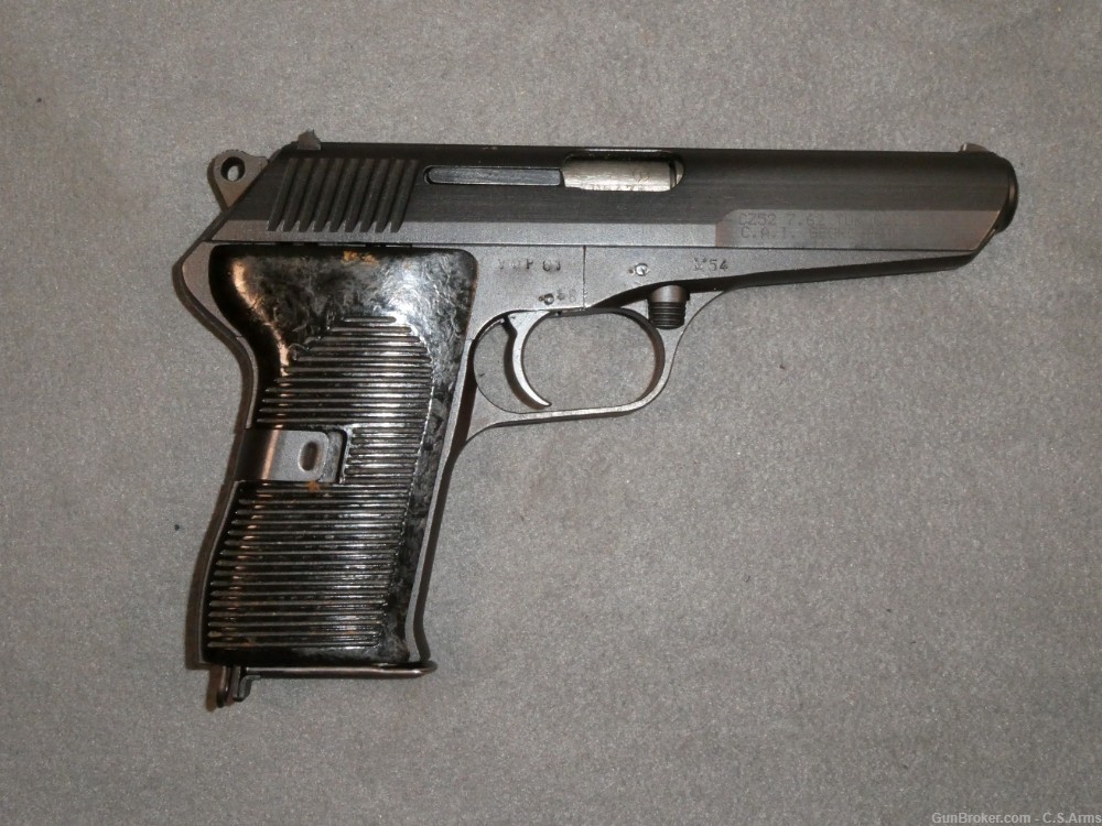 Czech CZ 52 (Vz.52) Semi-Automatic Pistol, 7.62x25mm, w/ Holster-img-1