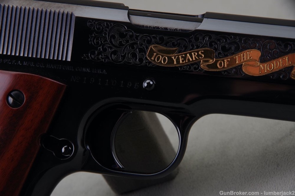 2011 Colt 1911 Anniversary Tier II 45ACP 5'' Royal Blue Engraved NIB-img-22
