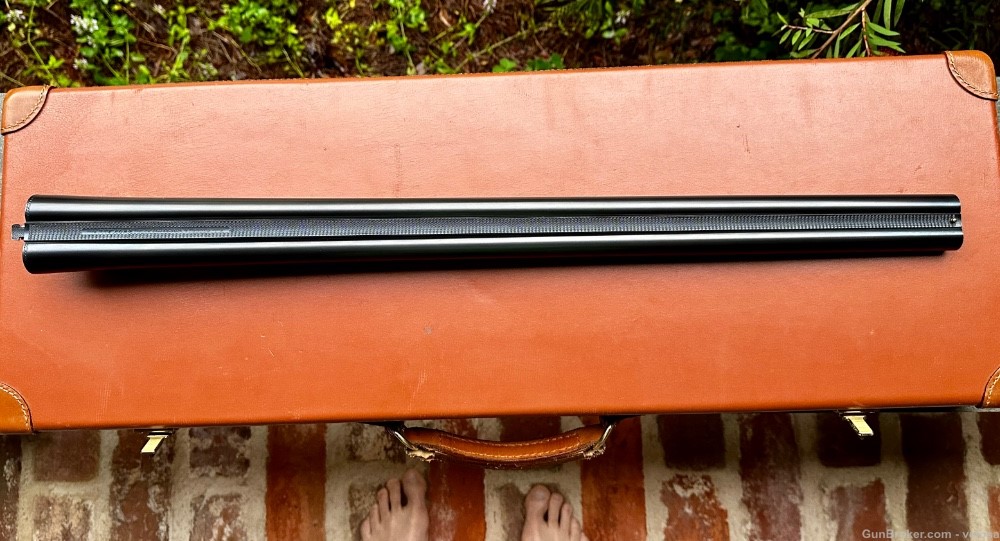 Parker Winchester Reproduction 12ga sxs shotgun 2 barrel set cased -img-36