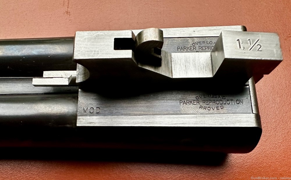 Parker Winchester Reproduction 12ga sxs shotgun 2 barrel set cased -img-27