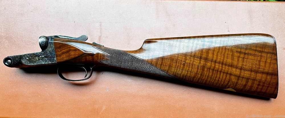 Parker Winchester Reproduction 12ga sxs shotgun 2 barrel set cased -img-11