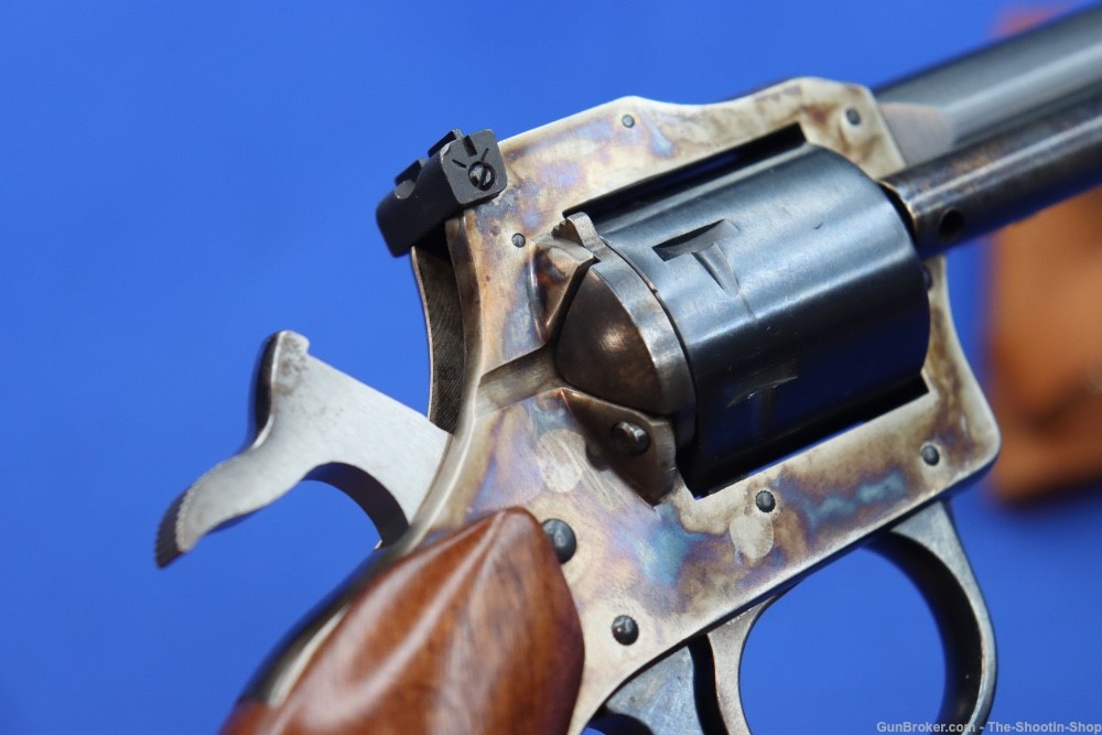H&R INC Model 686 Revolver 22LR 22MAG Dual Cylinder CASE COLORED DA SA Wood-img-29