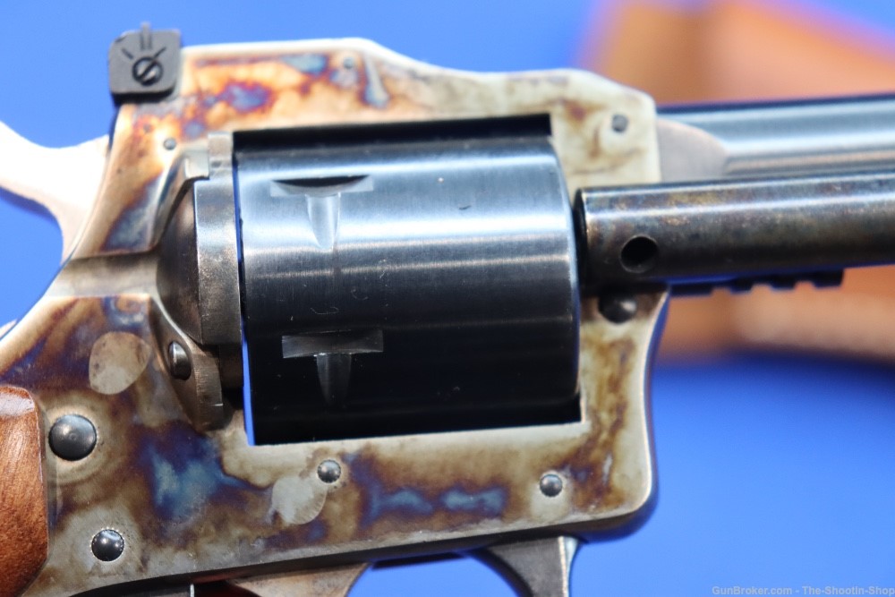 H&R INC Model 686 Revolver 22LR 22MAG Dual Cylinder CASE COLORED DA SA Wood-img-31