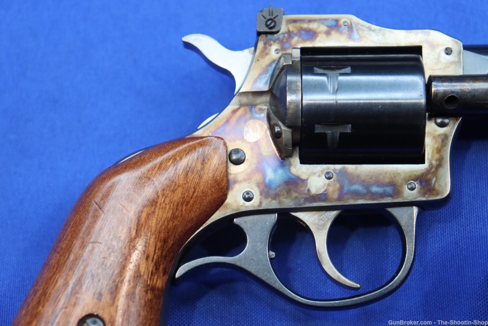 H&R INC Model 686 Revolver 22LR 22MAG Dual Cylinder CASE COLORED DA SA Wood-img-15