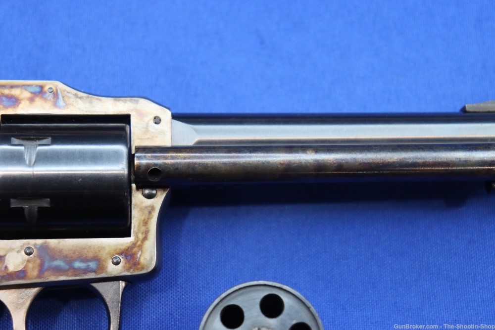 H&R INC Model 686 Revolver 22LR 22MAG Dual Cylinder CASE COLORED DA SA Wood-img-13