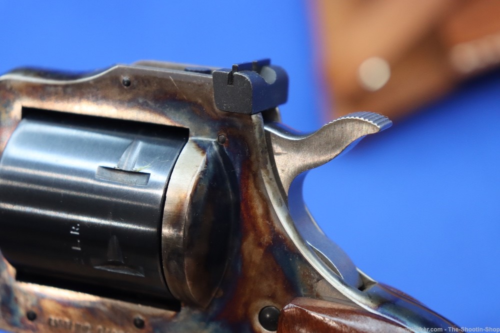 H&R INC Model 686 Revolver 22LR 22MAG Dual Cylinder CASE COLORED DA SA Wood-img-27