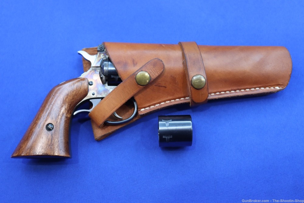H&R INC Model 686 Revolver 22LR 22MAG Dual Cylinder CASE COLORED DA SA Wood-img-38