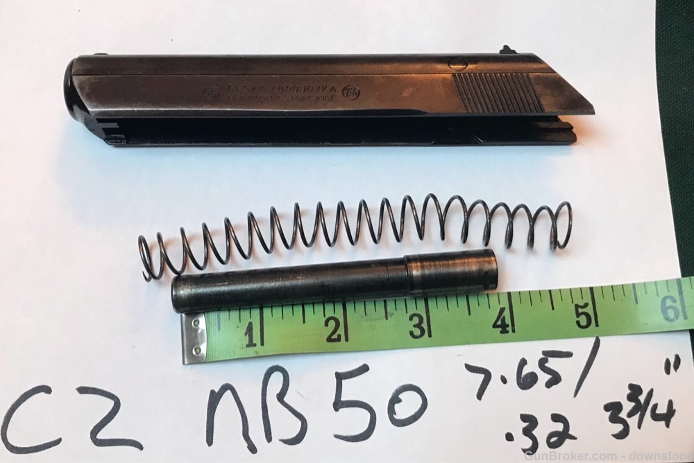 CZ NB50 7.65 Factory Pistol SLIDE BARREL PARTS / Used/ .32-img-0