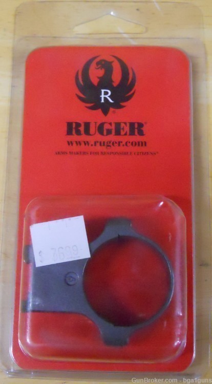 Factory New Ruger 30MM stainless scope ring # 6K30TG-img-0