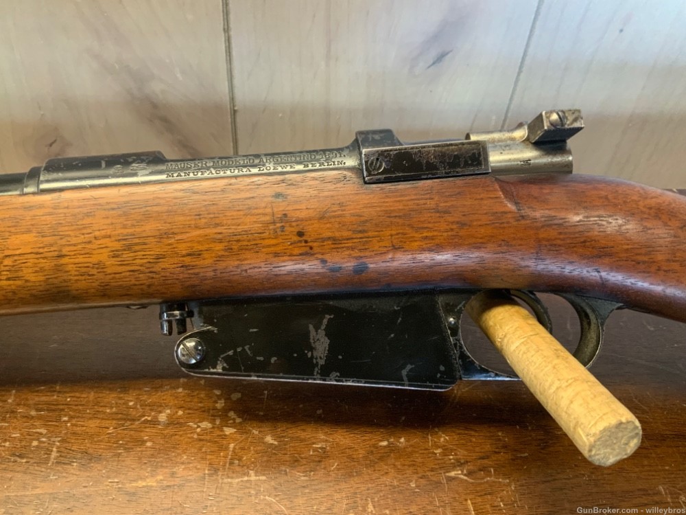 Antique 1893 Argentine Mauser Model 1891 29” 7.65X53MM Good Bore -img-12