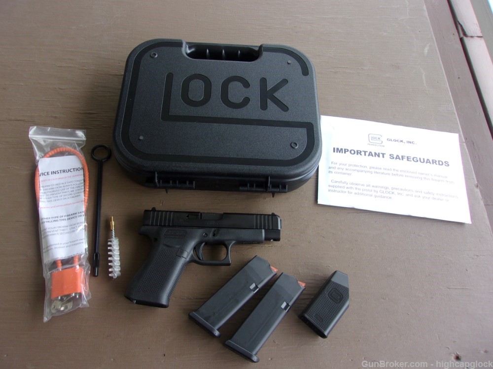 Glock 48 9mm 4" Semi Auto Pistol 99% Hardly Fired In Box Thin Frame $1START-img-19