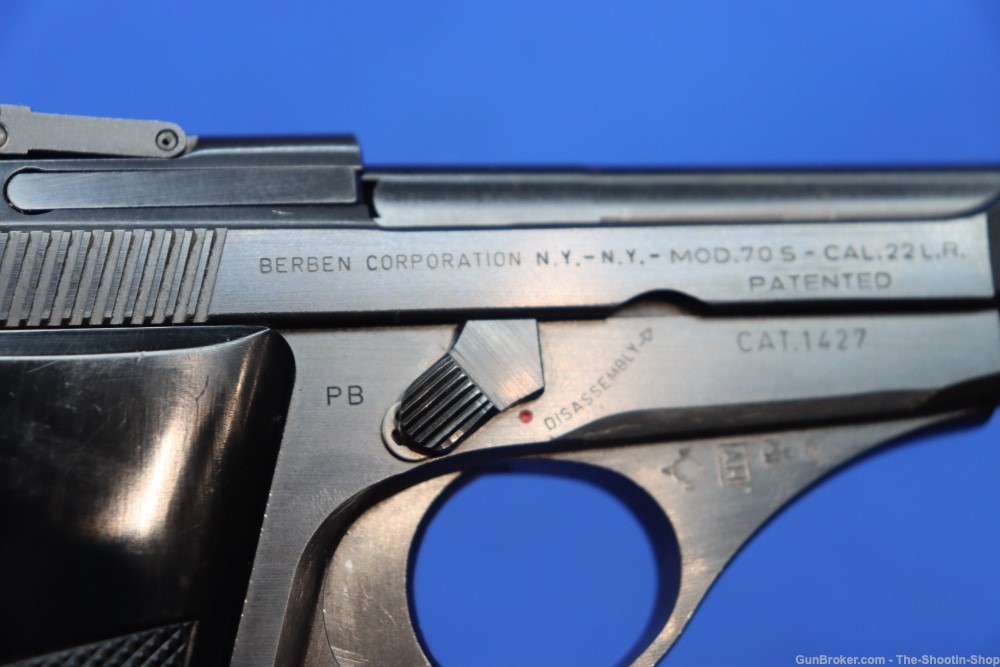 Beretta Model 70S Pistol 22LR 3.5" 8RD Mag ITALY Berben Steel Frame RARE 22-img-13
