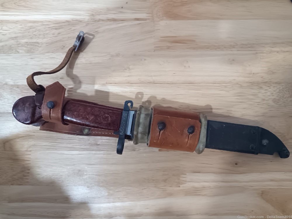 Romanian AKM Type I Knife Bayonet / Scabbard #SAJ0599 - SEE PHOTOS-img-0