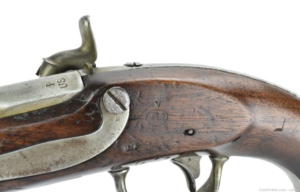 U.S. Model 1813 Flintlock Pistol Converted to Percussion (AH5211)-img-6