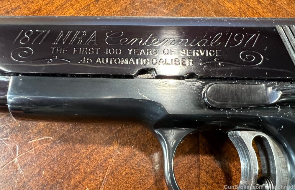 Colt .45 ACP Gold Cup National Match NRA Centennial 1971 in Case-img-4