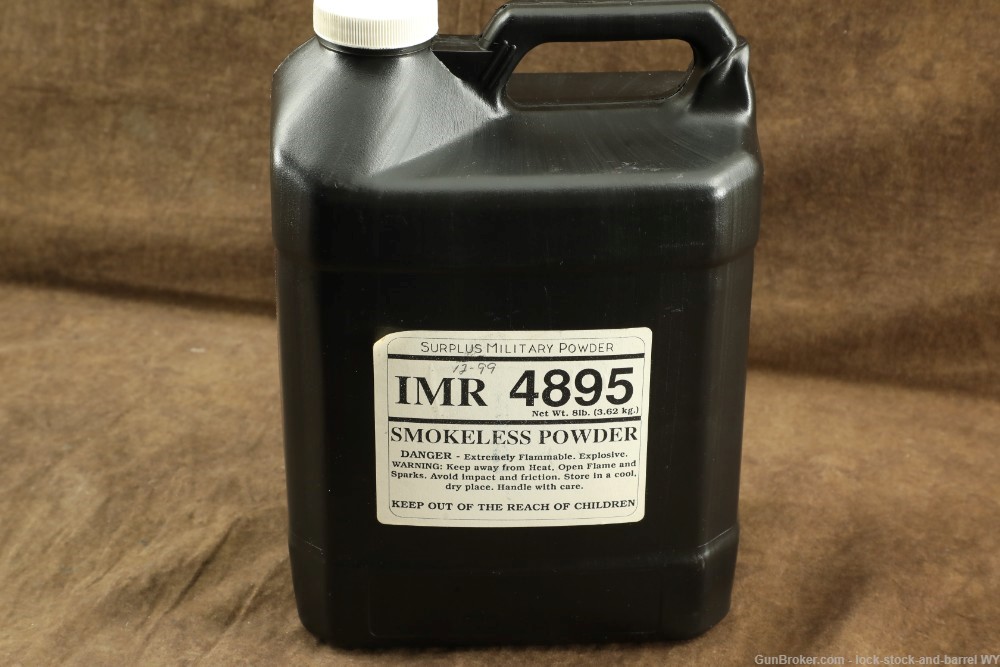 8 Lbs. IMR Surplus Military 4895 Powder (Local Pickup Only) -img-1
