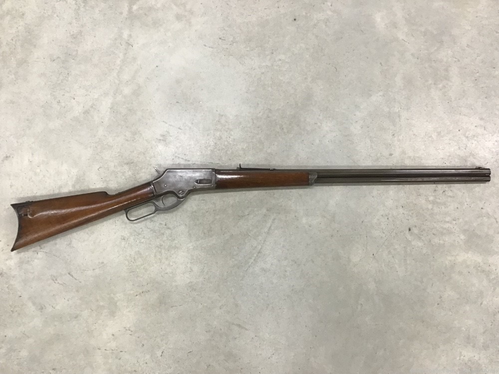 Antique Marlin Model 1881 Lever Action Rifle .32-40 28” Octagon Barrel-img-0