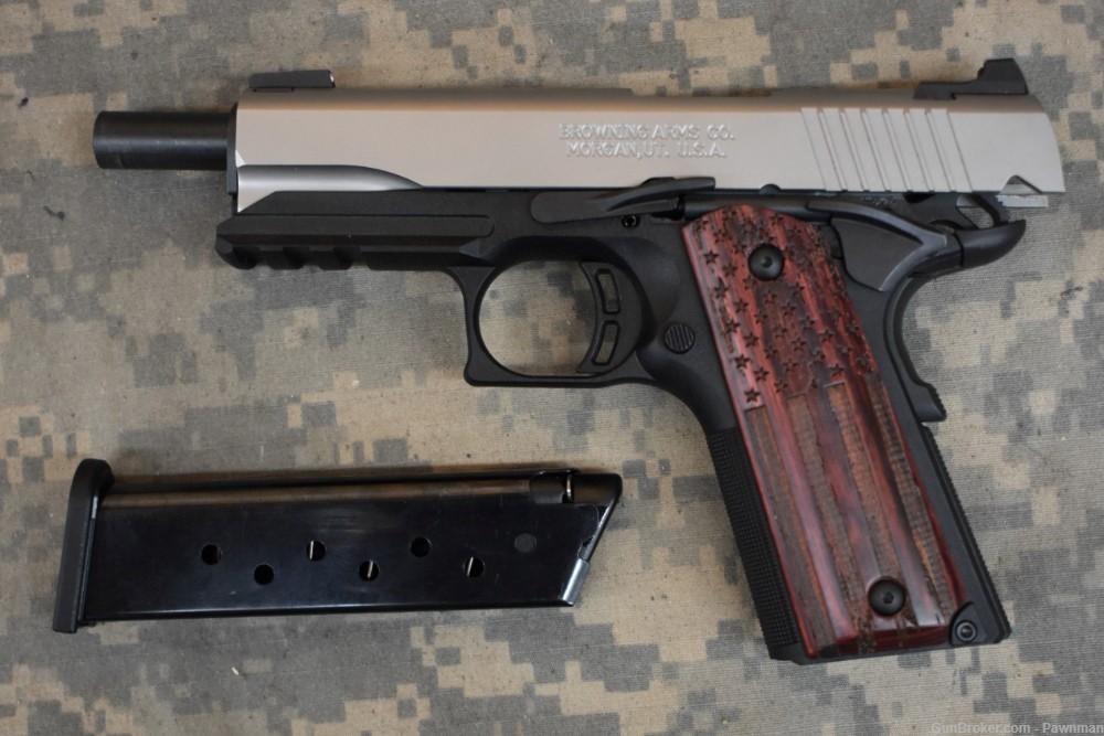 Browning 1911-380 Black Label in 380ACP - NEW American Flag Edition-img-13