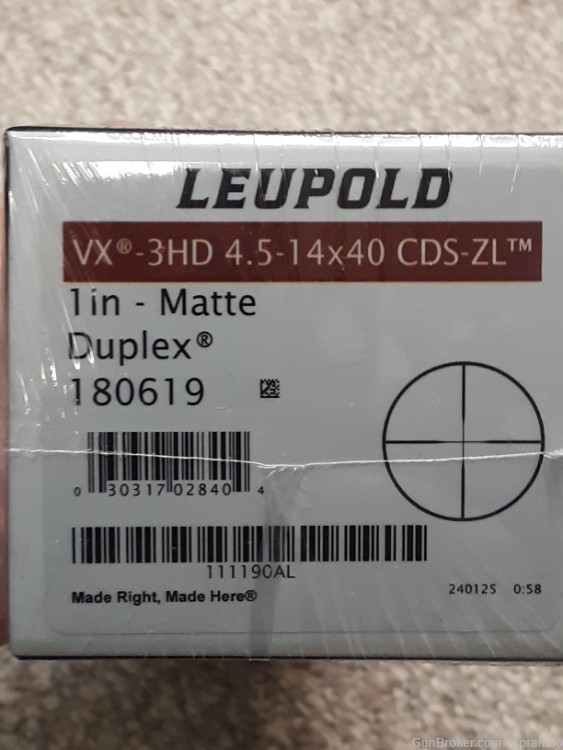 Leupold VX 3HD 4.5-14x40mm Matte CDS ZL180619 Factory NEW -img-0