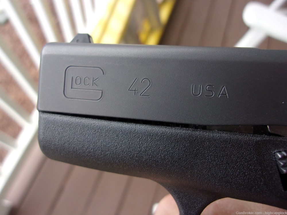 Glock 42 .380 Semi Auto 3.25" Pistol 99% Hardly Fired In Box G42 $1START   -img-5