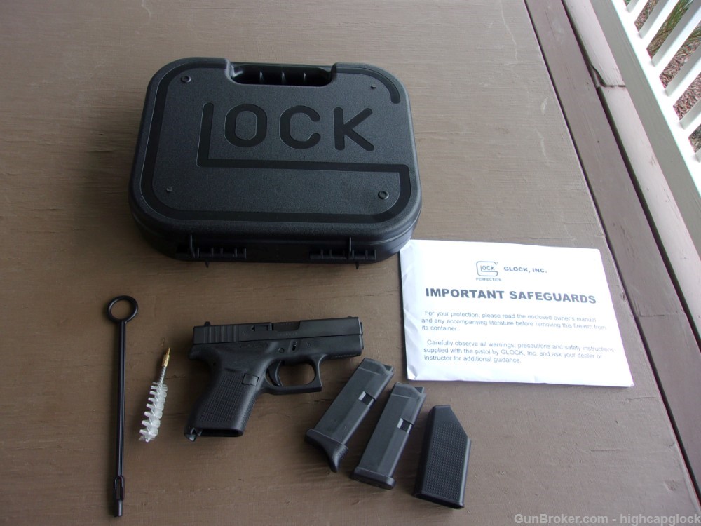 Glock 42 .380 Semi Auto 3.25" Pistol 99% Hardly Fired In Box G42 $1START   -img-21