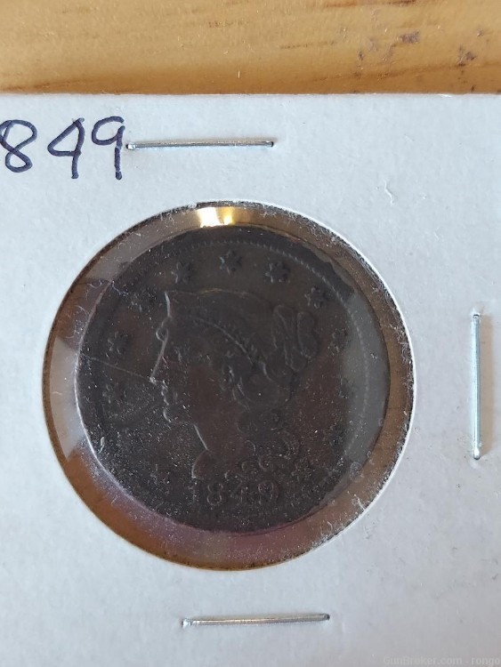 1849 LARGE CENT **GREAT GIFT***** (Q2)-img-0