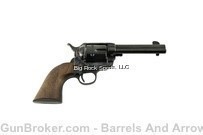 Cimarron PP410 Frontier Revolver 45 LC, 4.75 in, Wood Grp, 6 Rnd, Fixed, -img-0