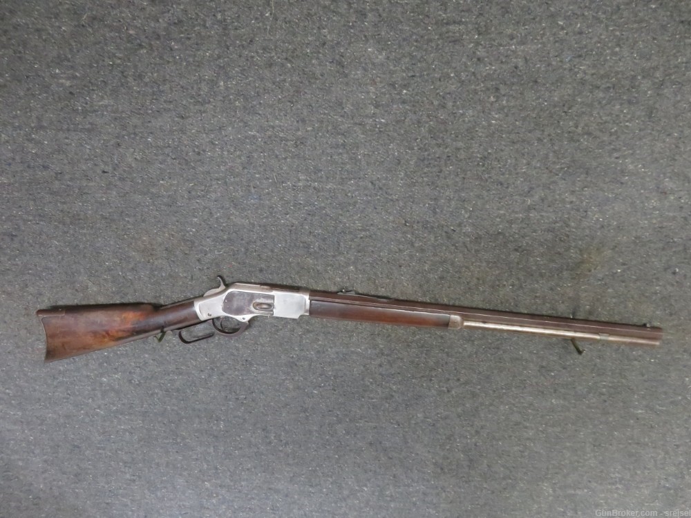 ANTIQUE US MODEL 1873 LEVER ACTION RIFLE-.38 WCF-MFG 1887-img-0