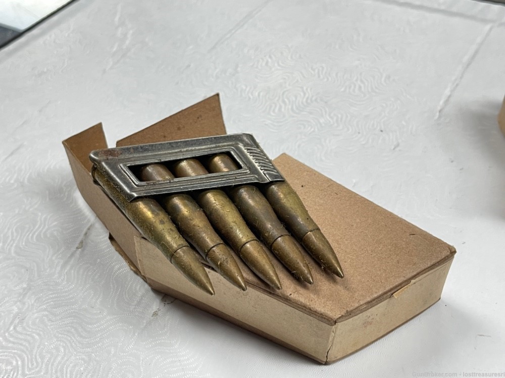 One Box Vintage 1938 German 8mm 8x56R Ammo 10 Rounds-img-14