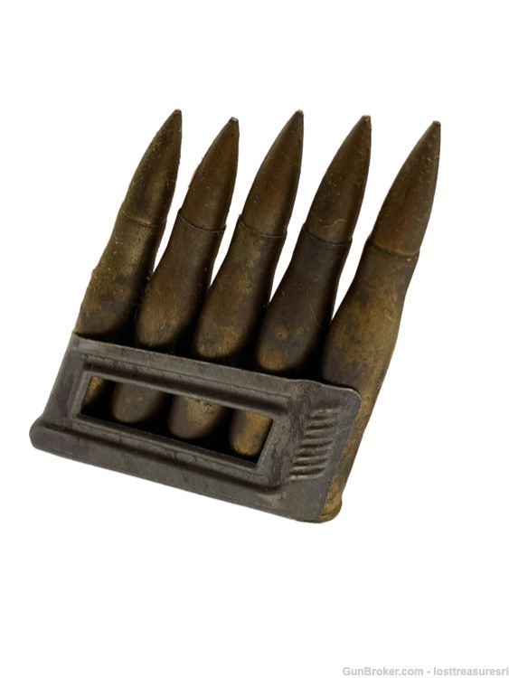 One Box Vintage 1938 German 8mm 8x56R Ammo 10 Rounds-img-3